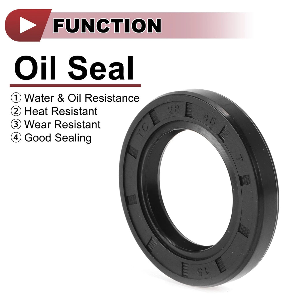 Set of 5 Rotary Shaft Oil Seals 28x45x7mm Nitrile Rubber 672668828434