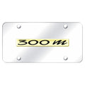 Gold Name on Chrome License Plate - Officially Licensed for Chrysler 300M