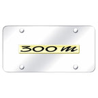 Gold Name on Chrome License Plate - Officially Licensed for Chrysler 300M