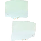 Set of 2 Door Glass for Honda Civic (2001–2005) Rear Driver and Passenger Side