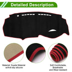 Dashboard Cover Mat for Honda Insight (2009–2014) Sun Protector Black Red