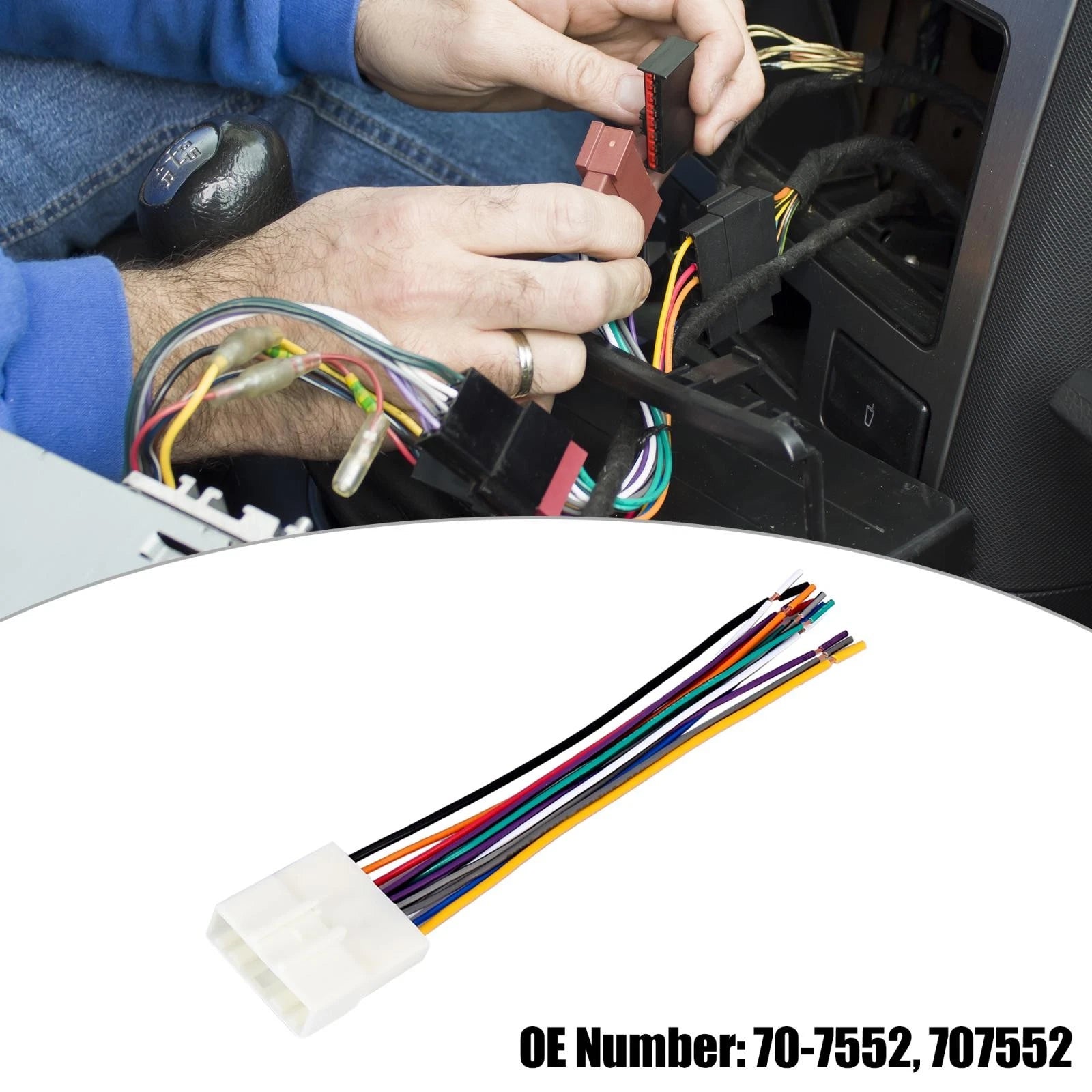Wiring Harness Adapter for Nissan Car Stereo CD Player (70-7552)