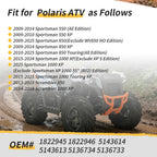 Steering Knuckle Set with Bearings for Polaris Sportsman 550 850 1000 (2008–2021)
