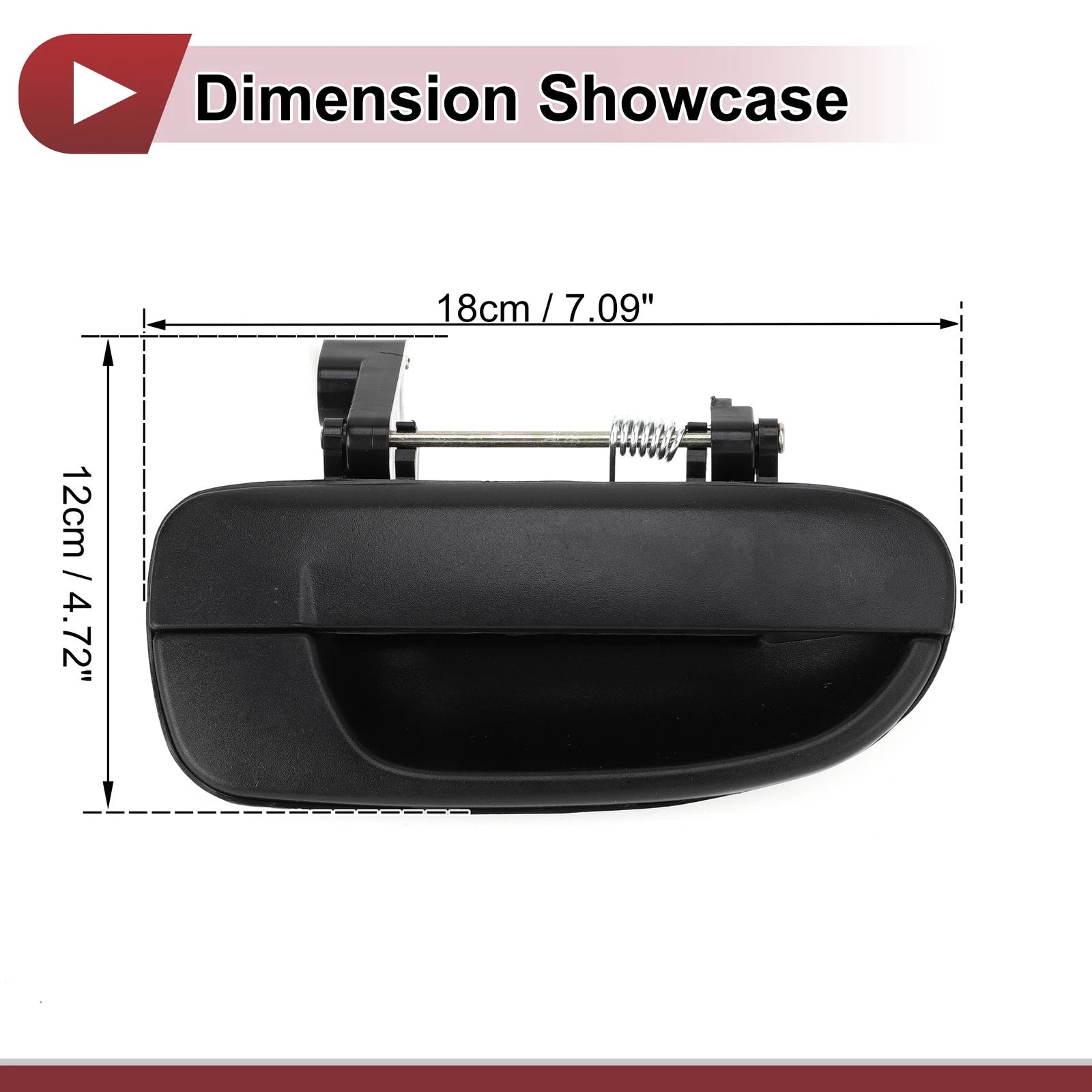 Car Exterior Door Handle for Hyundai Accent (2010–2017) No. 8265025000 Black ABS
