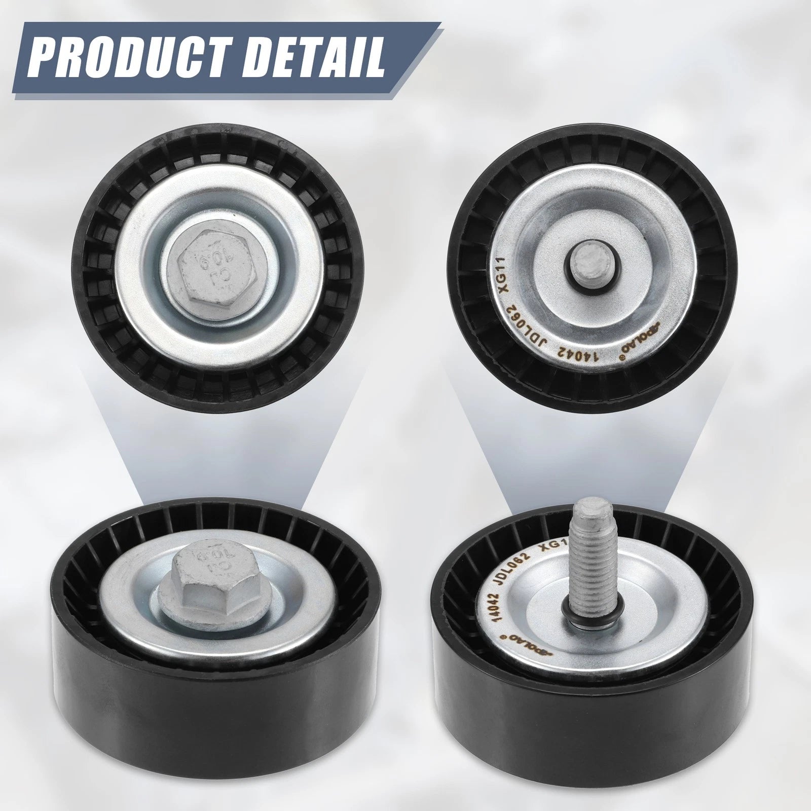Accessory Drive Belt Idler Pulley for Dodge Journey (2009–2020) 4891596AC 4891720AA