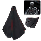 Gear Cover Shifter E for - Carbon Fiber Look, Red Stitch