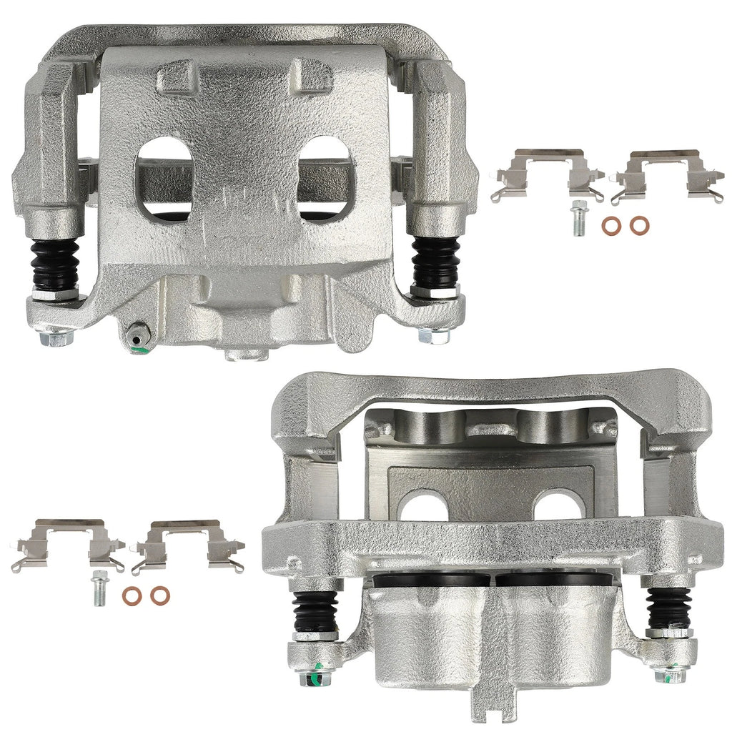 Front Pair Brake Calipers w/Bracket for Infiniti QX60 (2014–2020) & Nissan Murano (2015–2022)