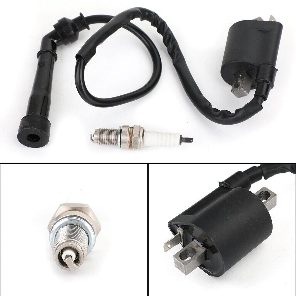 Ignition Coil Spark Plug for Yamaha Raptor 660R YFM660R Grizzly 660 (2001–2006)