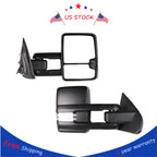 Power Heated Tow Mirrors for Chevy Silverado Sierra (2014-2018) with LED Signal