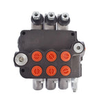 Hydraulic Monoblock Double Acting Control Valve 3 Spool for