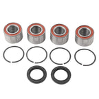 Set of 4 Front Rear Wheel Bearings & Seals Kit for Can-Am ATV (705400088, 293350118)