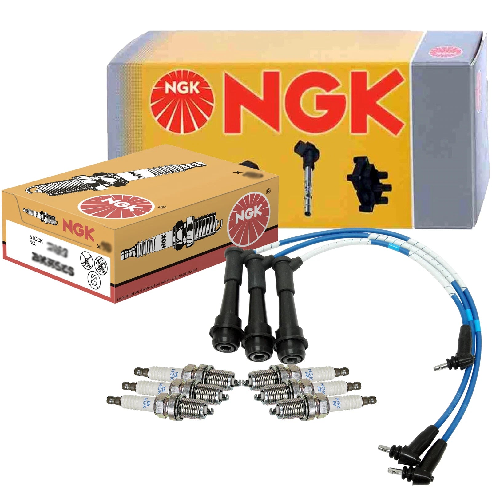 NGK 6 Standard Spark Plugs Kit for Lexus GS300 IS300 (1998–2005)