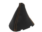 Leather Automatic Shift Boot Cover for Audi TT (2008–2016) Orange Stitch