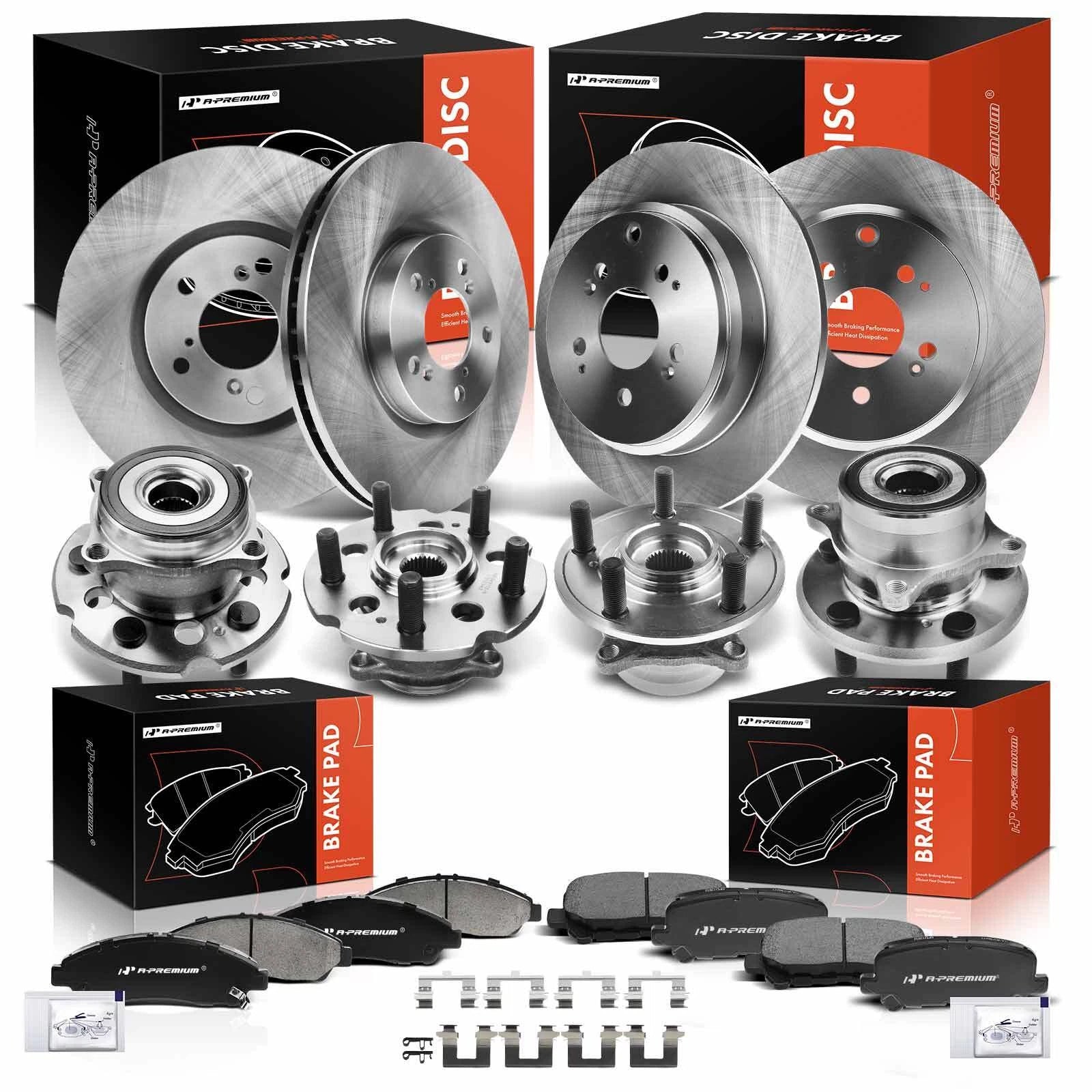 Disc Rotors & Brake Pads Set for Honda Acura ZDX (2009–2013)