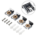 Glass Clamp with Screws for Adjustable Applications (Zinc Alloy, Heavy Duty)