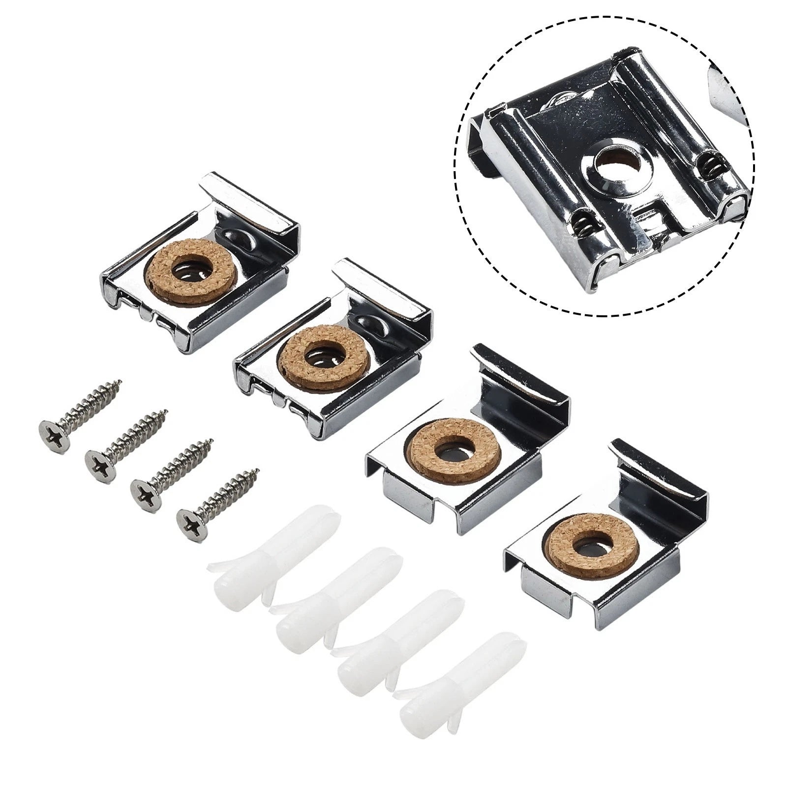 Glass Clamp with Screws for Adjustable Applications (Zinc Alloy, Heavy Duty)