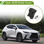 1 Pc Gear Shift Knob Cover for Lexus ES300h (2018–2023) Pebbled Black Grey