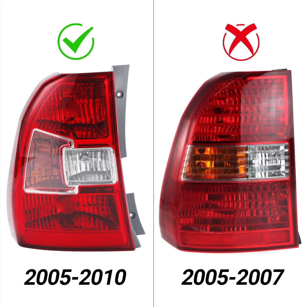 Tail Light for Kia Sportage (2005–2010) Halogen Rear Brake Lamp RH