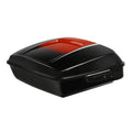 Chopped Trunk for Harley Touring (2014–2025) Sunset Orange/Black Fade