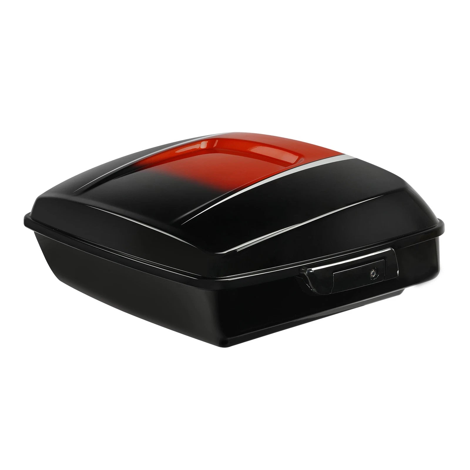 Chopped Trunk for Harley Touring (2014–2025) Sunset Orange/Black Fade