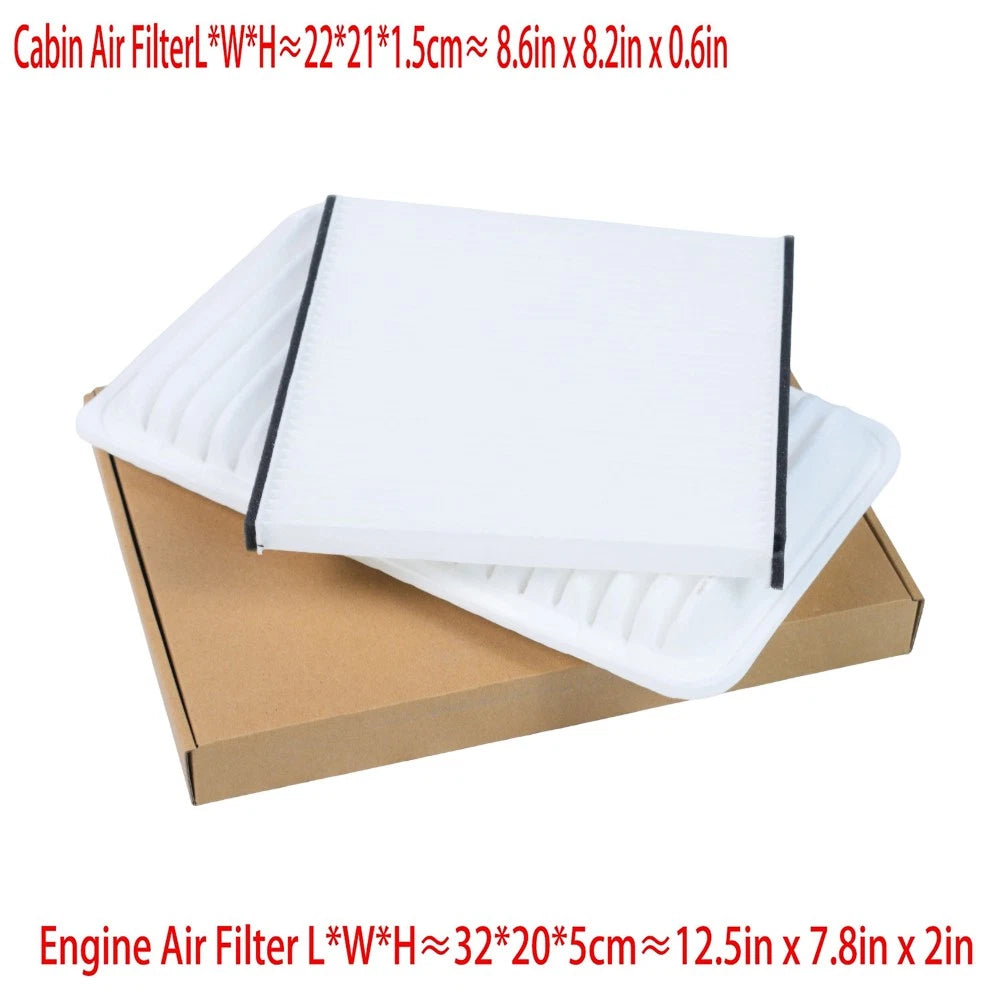 Engine & Cabin Air Filter Combo Set for Toyota Camry Sienna Solara (2002–2010)