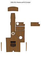 EVA Foam Cockpit Pad for Mastercraft X2 (2006–2011) Faux Teak Deck Mat