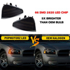 2PC LED Side Marker Turn Signal Lights for Dodge Charger (2006–2010)