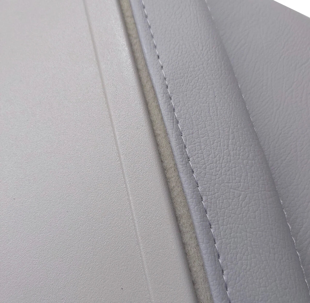 Sun Visor Cover Skin for Dodge Ram 3500 (1994–2001) Gray PVC Leather