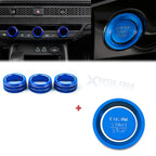 AC Knob Control and Engine Start Button Overlay Trim for Honda Civic (2022–2024)