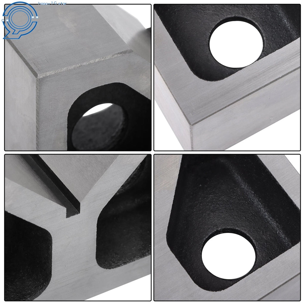1 Pair Cast Iron V-Blocks for Precision Machining (0.0001 Accuracy)