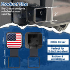 Blue Universal Flag Tow Hitch Covers for Tube Receiver (2010-2020)