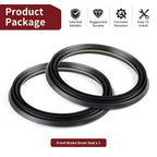 2Pcs Front Brake Drum Dust Seal for Honda Foreman 400, Rancher 350, Rincon 650
