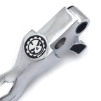Chrome Skull Brake Clutch Levers for Harley XL/Dyna/Touring/Softail (1996–2007)