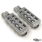 Chrome CNC Dominator Cut Foot Peg for Harley FXBR FXBRS (2018–2023)