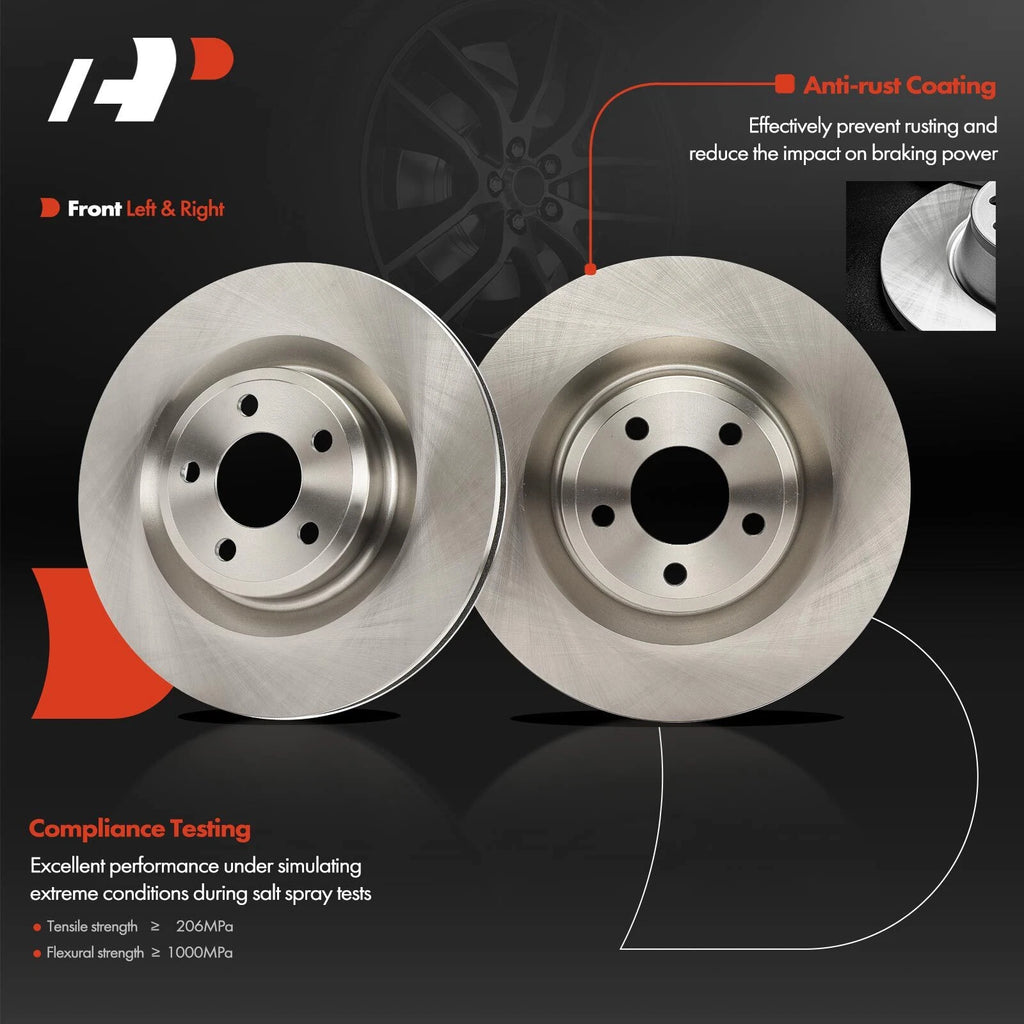 Front Disc Brake Rotors for Ford Explorer Lincoln Aviator (2020–2023)