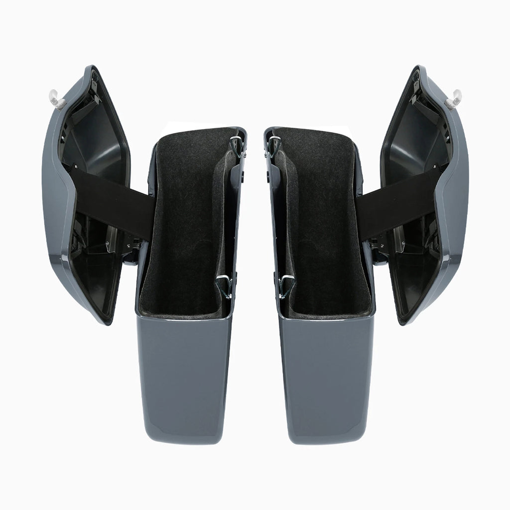 Hard Saddlebags for Harley Electra Glide (2014–2024) Gunship Gray