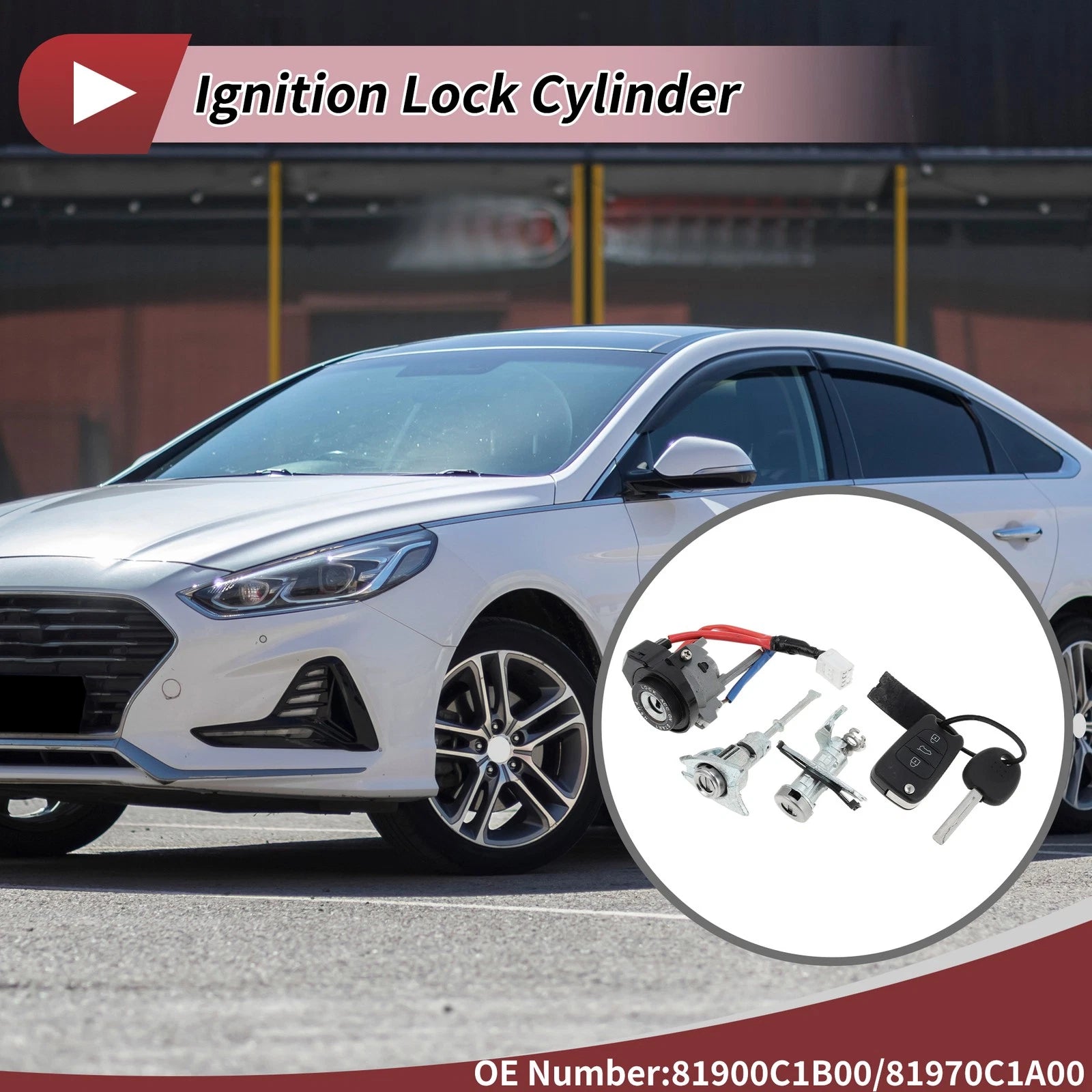 Ignition Lock Cylinder for Hyundai Sonata (2015–2017) No. 81900C1B00