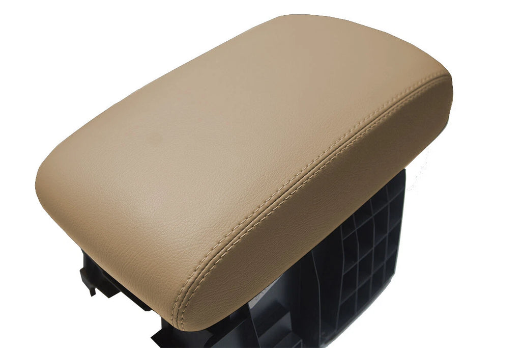 Leather Console Lid Pull Over Cover for Subaru Tribeca (2006–2014) Beige