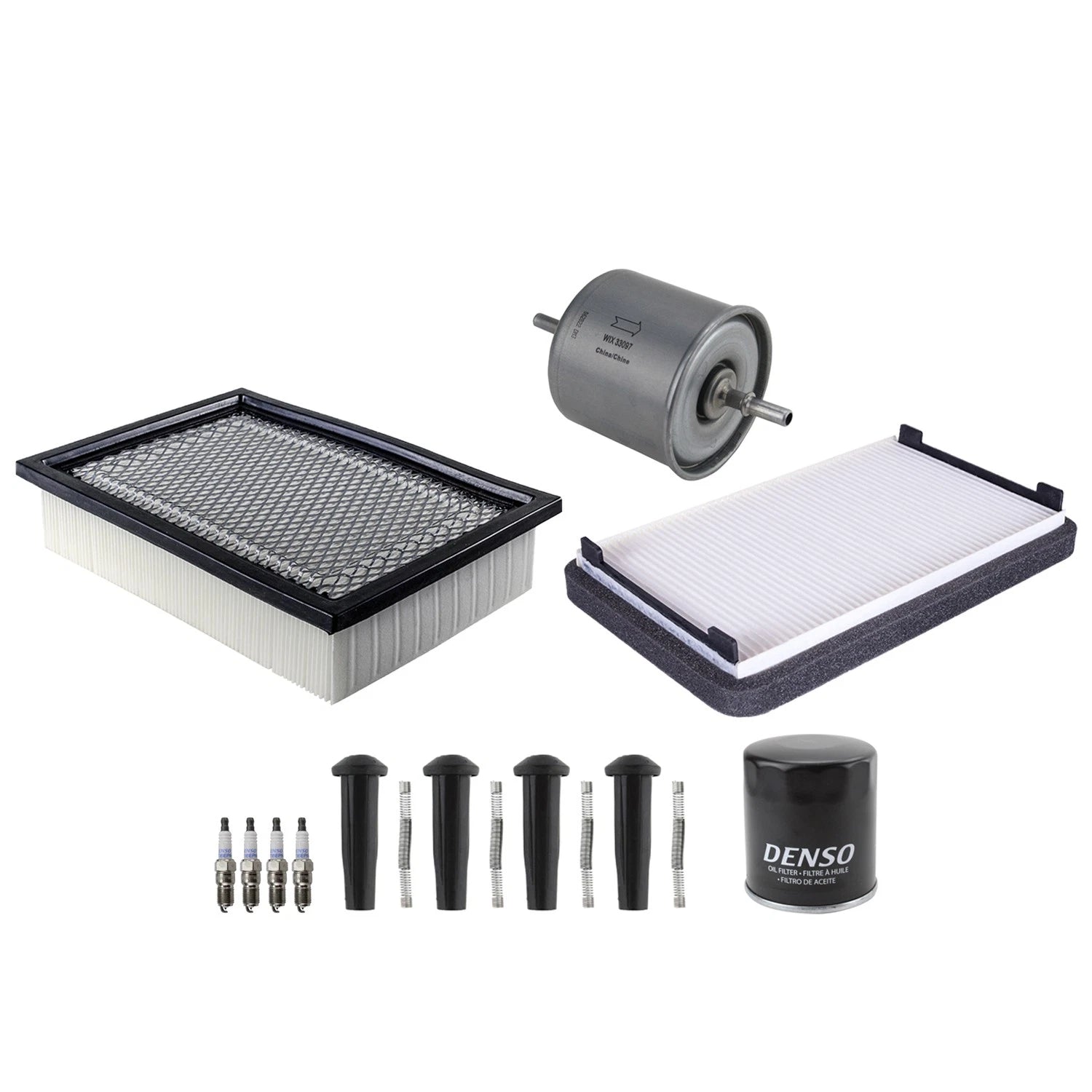 Tune Up Kit 4 Spark Plugs & Boots for Mariner Tribute (2001–2008)