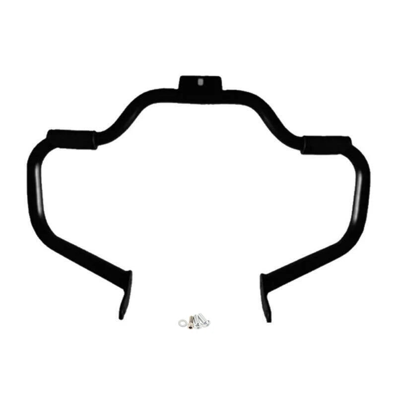 Mustache Engine Guard Crash Bar Footpegs Clamp for Harley Heritage Softail (2000–2017)