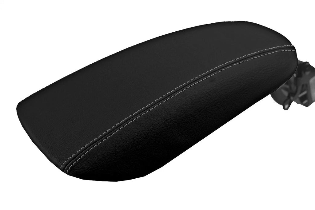 Console Lid Pull Over Cover Leather for Ford Fusion (2013–2020) Gray Stitch