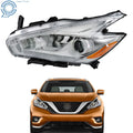 Halogen Headlight w/LED DRL Projector Chrome for Nissan Murano (2017)