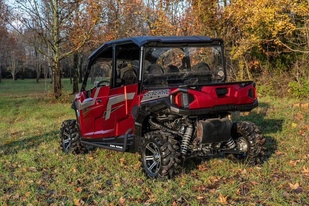 Heavy Duty Rock Slider Nerf Bars for Polaris General 4 (2017–2023) - Black