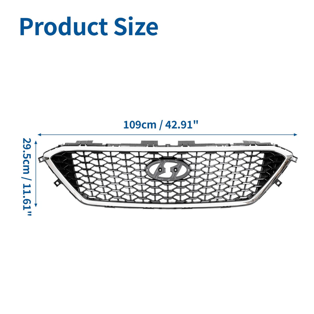 Front Hood Bumper Grille for Hyundai Sonata (2011–2014) No.86350C1000