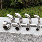 Tight Radius Elbows for Multipurpose Use - Silver Stainless Steel 304
