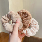 Set of 4 Compact Plush Hair Accessories for Effortless Styling