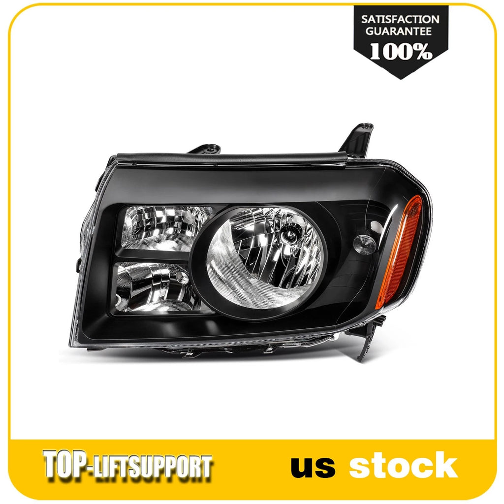 Headlight Assembly for Honda Pilot (2009–2011) Black Housing Reflector Pair
