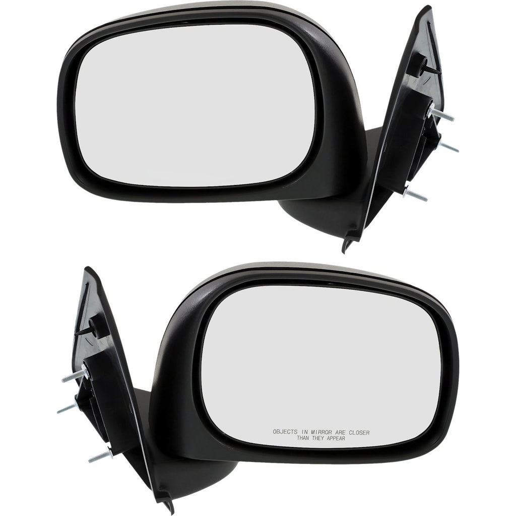 Set of 2 Manual Fold Mirrors for Dodge Ram 1500 (2002–2008)