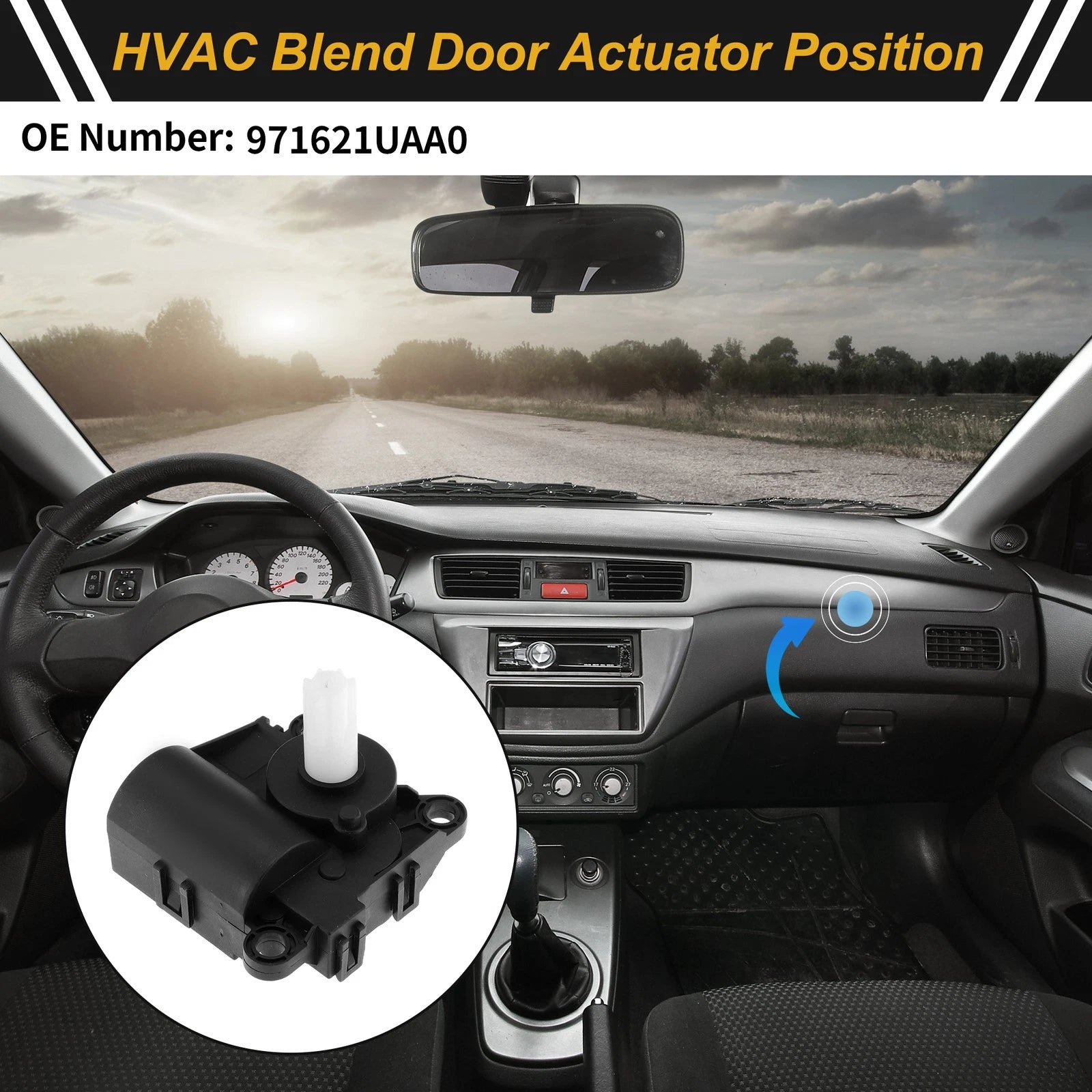 HVAC Heater Blend Door Actuator for Hyundai Elantra (2011–2016) No. 971621UAA0