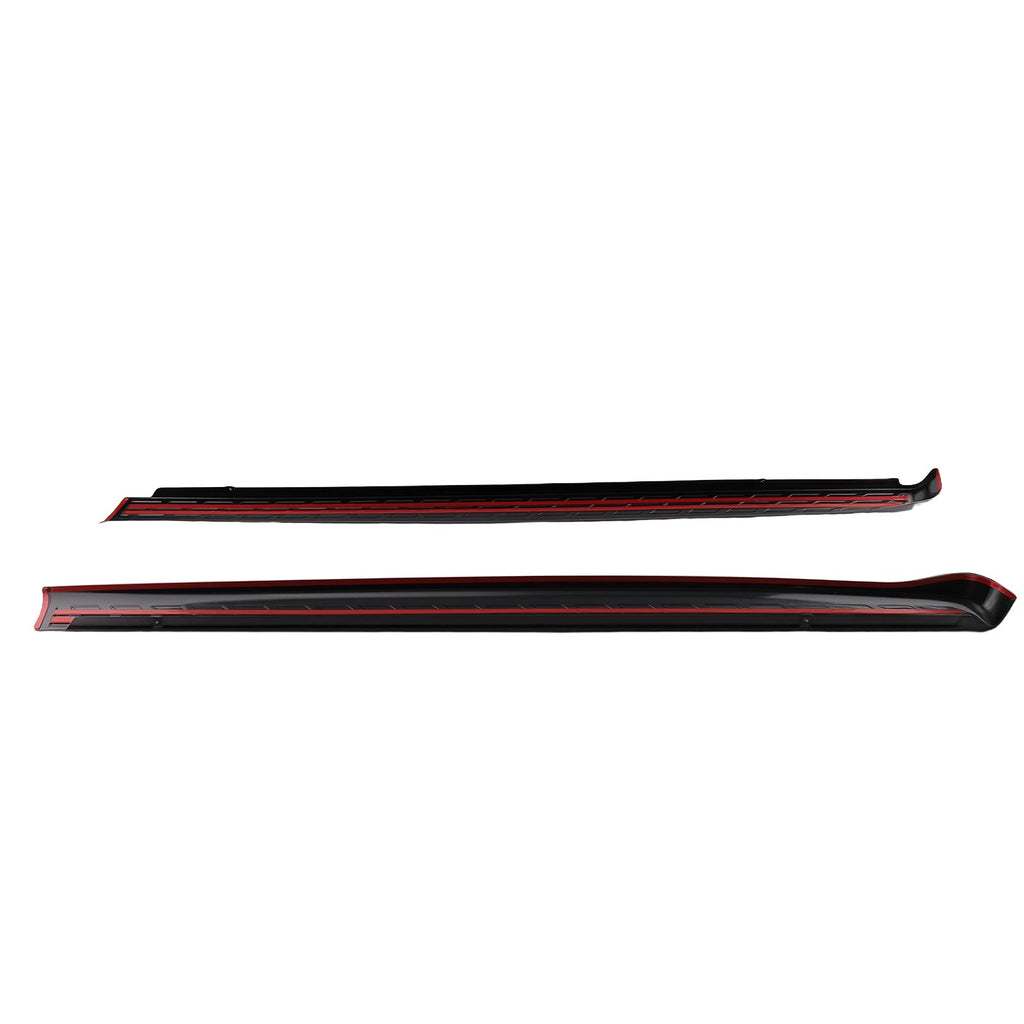 Set of 2 Bed Rail Cover Caps for Chevy Silverado 1500 (2007–2013) 7241104 Black